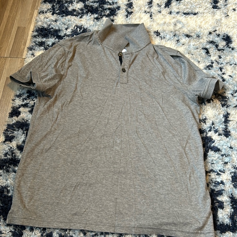Banana Republic Gray Slim Fit Polo